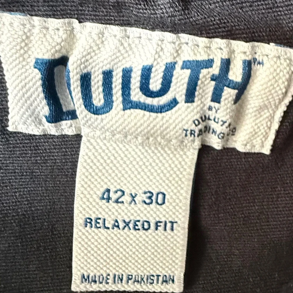 Duluth Trading Co Cargo Pants Mens 42x30 Flex Fire Hose Relaxed Fit Black